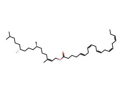 [(7R,11R)-3,7,11,15-tetramethylhexadec-2-enyl] icosa-5,8,11,14,17-pentaenoate structure