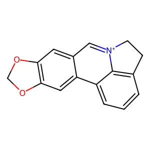 4,5-Dihydro[1,3]dioxolo[4,5-j]pyrrolo[3,2,1-de]phenanthridinium structure