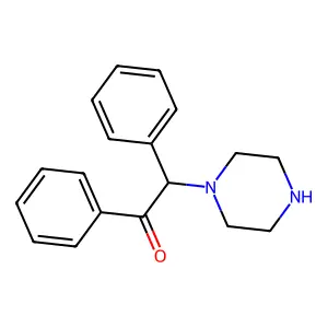 2-Phenyl-2-piperazinylacetophenone structure