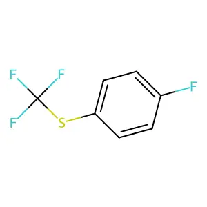4-Fluorophenyl trifluoromethyl sulphide structure
