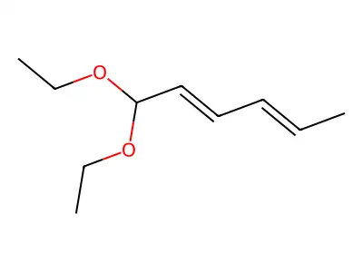 Hexadien-1-al diethyl acetal structure