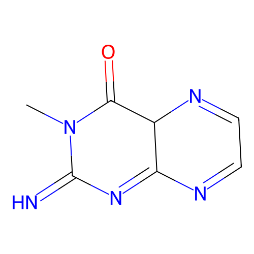 2-imino-3-methyl-4aH-pteridin-4-one structure