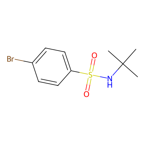 N-t-Butyl 4-bromobenzenesulfonamide structure