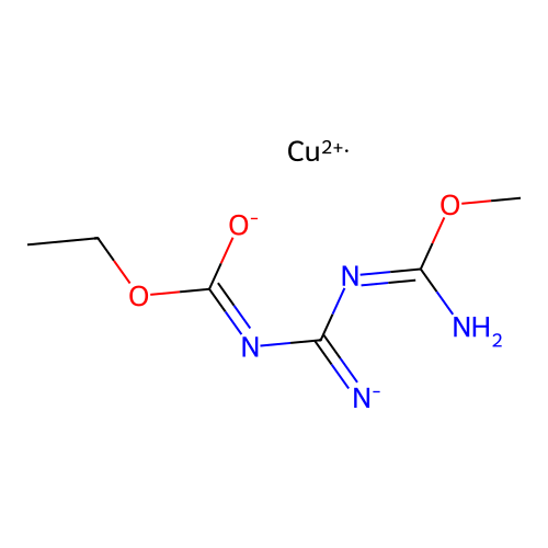 C7-H12-Cu-N4-O3 structure