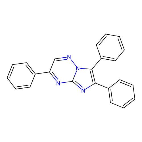 3,6,7-Triphenylimidazo[1,2-b][1,2,4]triazine structure