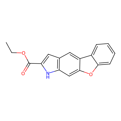 ethyl 1H-[1]benzofuro[3,2-f]indole-2-carboxylate structure