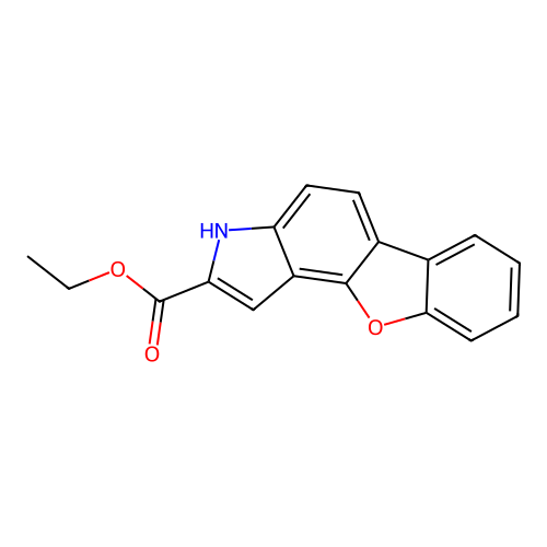 ethyl 3H-benzofuro[2,3-e]indole-2-carboxylate structure