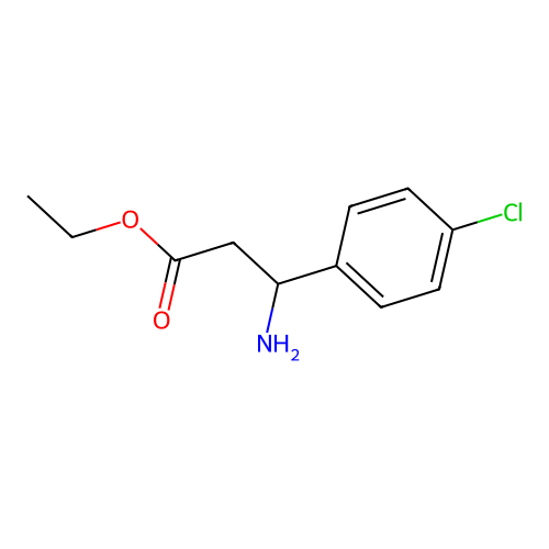 Ethyl 3-amino-3-(4-chlorophenyl)propanoate structure