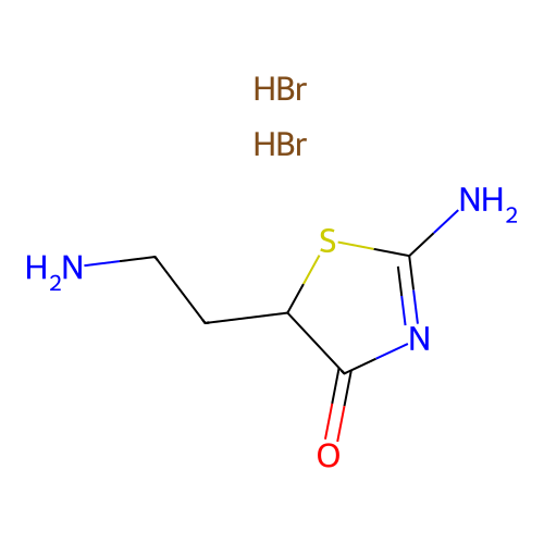 4(5H)-Thiazolone, 2-amino-5-(2-aminoethyl)-, dihydrobromide structure