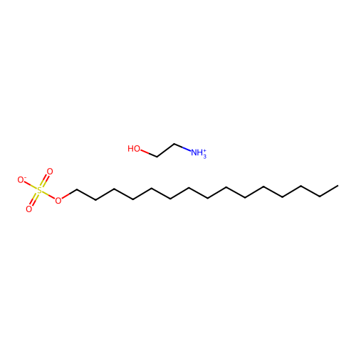 2-Hydroxyethylazanium;pentadecyl sulfate structure