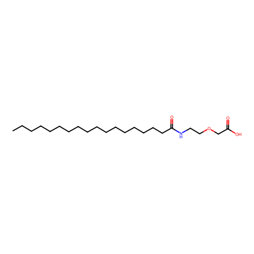 (2-(Stearoylamino)ethoxy)acetic acid structure