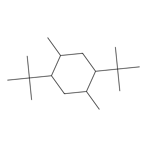 1,4-Bis(1,1-dimethylethyl)-2,5-dimethylcyclohexane structure