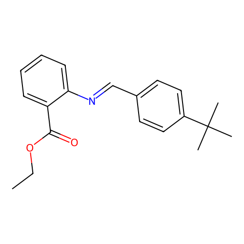 Ethyl 2-[[[4-(1,1-dimethylethyl)phenyl]methylene]amino]benzoate structure