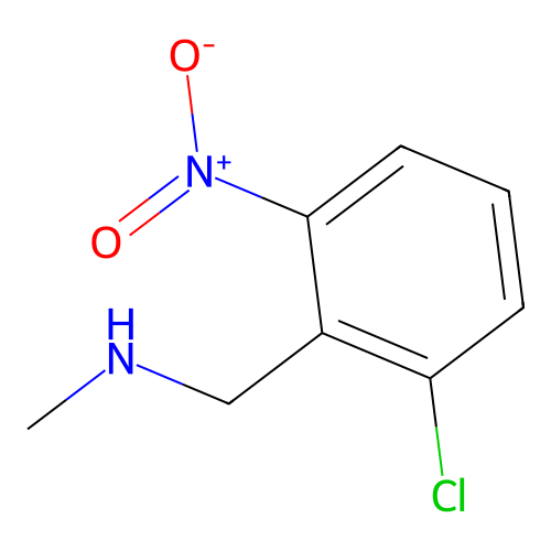2-chloro-N-methyl-6-nitrobenzylamine structure
