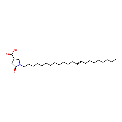 1-(13-Docosen-1-yl)-5-oxo-3-pyrrolidinecarboxylic acid structure