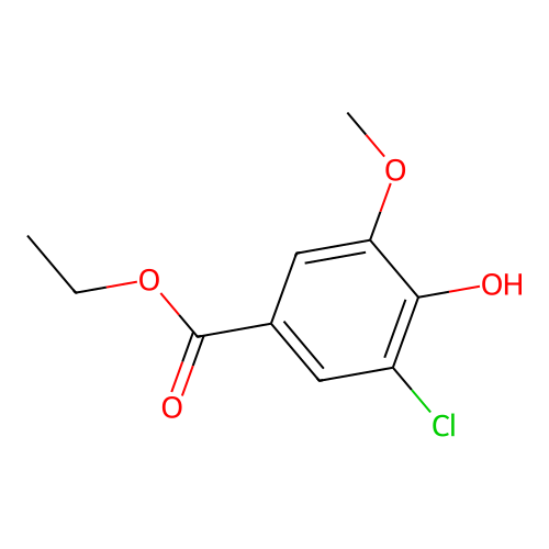 Ethyl 3-chloro-4-hydroxy-5-methoxybenzoate structure