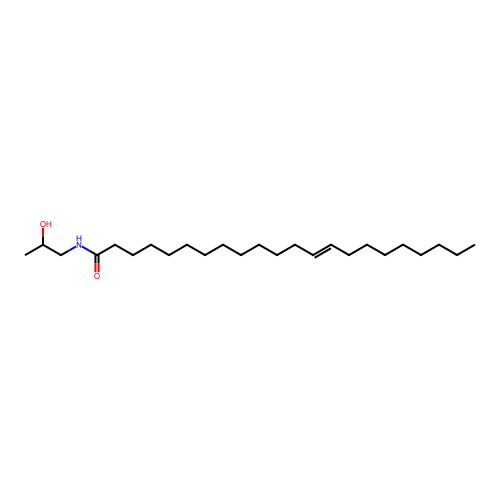 N-(2-hydroxypropyl)docos-13-enamide structure