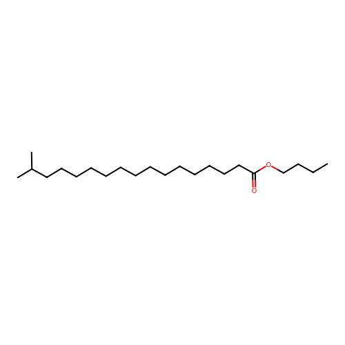 Butyl 16-methylheptadecanoate structure