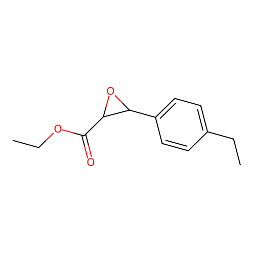 Ethyl 3-(p-ethylphenyl)oxirane-2-carboxylate structure