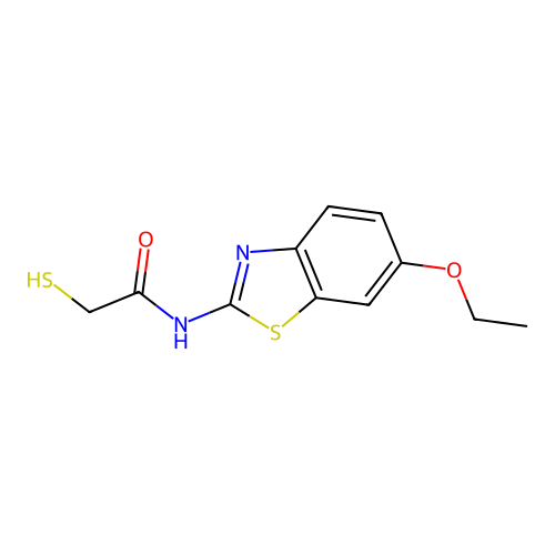 N-(6-Ethoxybenzothiazol-2-yl)-2-mercaptoacetamide structure