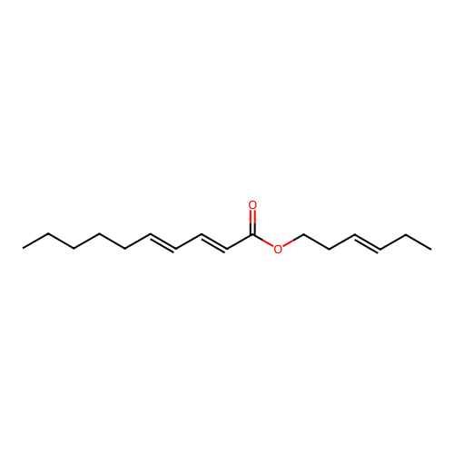 [(E)-hex-3-enyl] (2E,4E)-deca-2,4-dienoate structure