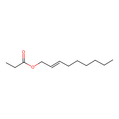 Non-2-enyl propanoate structure
