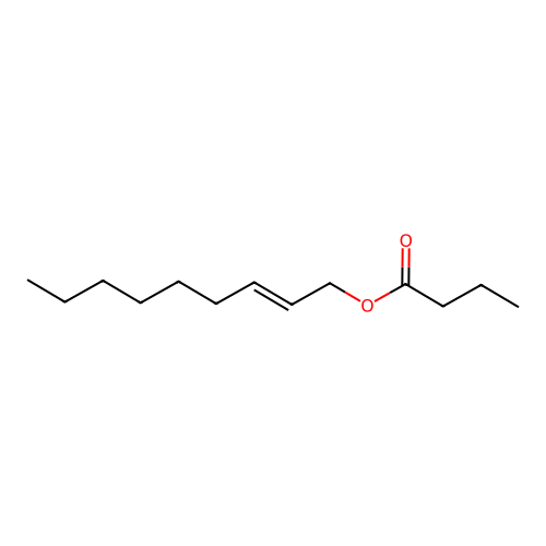 Butanoic acid, 2-nonen-1-yl ester structure