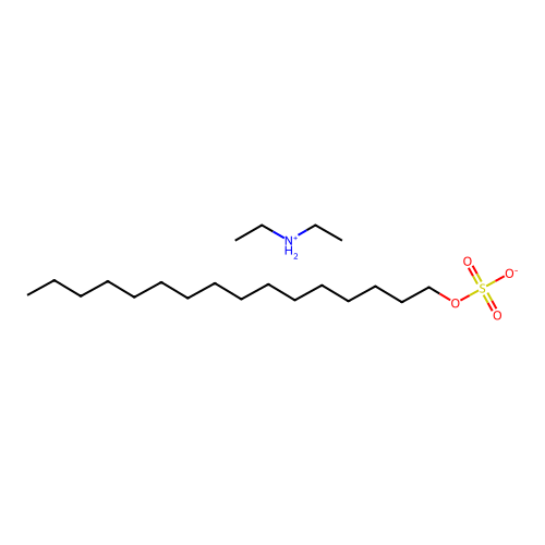 Diethylazanium;hexadecyl sulfate structure