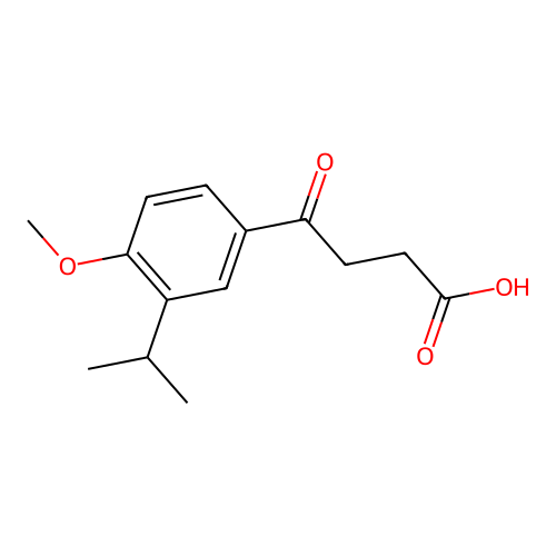 4-[4-Methoxy-3-(propan-2-yl)phenyl]-4-oxobutanoic acid structure