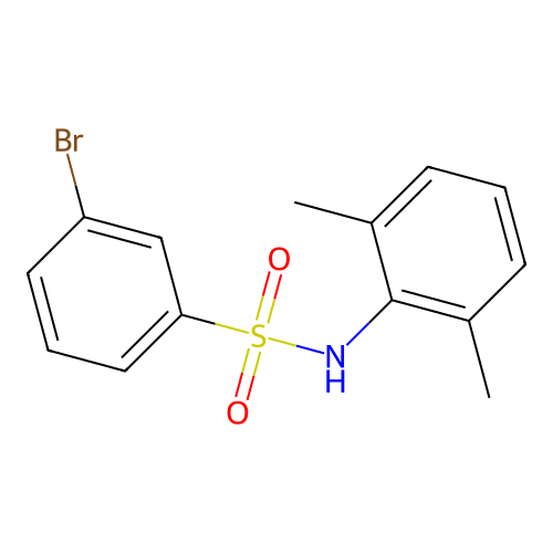 3-bromo-N-(2,6-dimethylphenyl)benzenesulfonamide structure