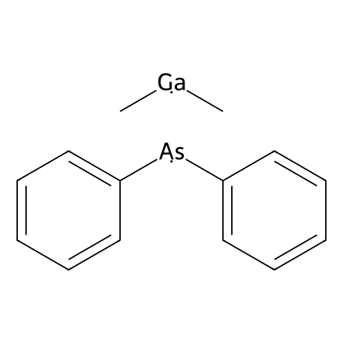(Diphenylarsino)dimethylgallium structure