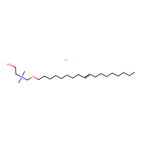 2-Hydroxyethyl-dimethyl-(octadec-9-enoxymethyl)azanium chloride structure
