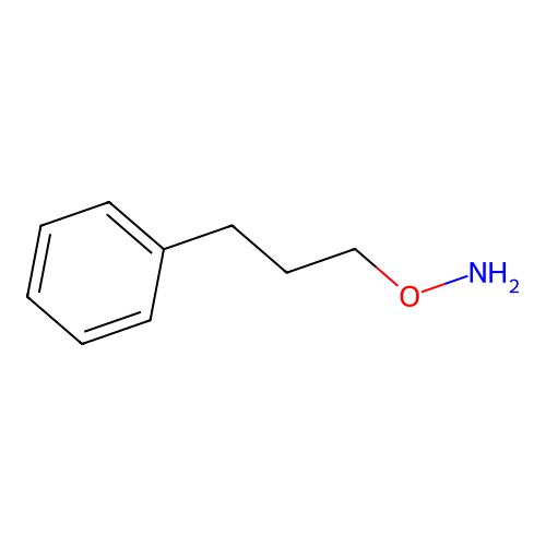 O-(3-phenylpropyl)hydroxylamine structure