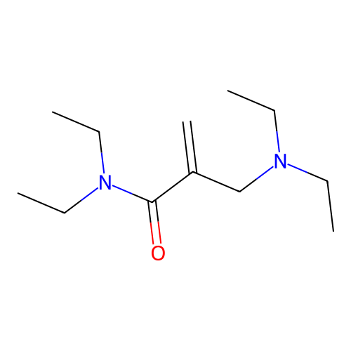2-Propenamide, 2-[(diethylamino)methyl]-N,N-diethyl- structure