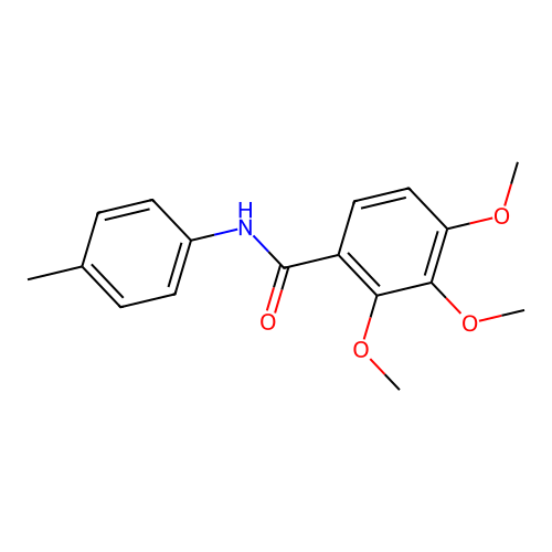 2,3,4-trimethoxy-N-(4-methylphenyl)benzamide structure