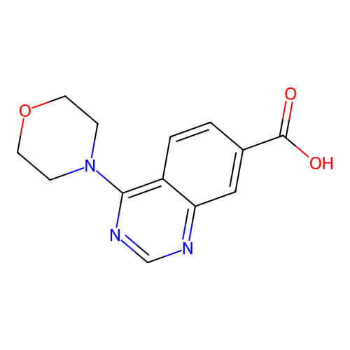 4-Morpholinoquinazoline-7-carboxylic acid structure