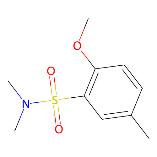 2-methoxy-N,N,5-trimethylbenzenesulfonamide structure