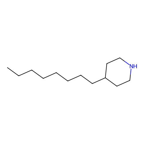 4-Octylpiperidine structure