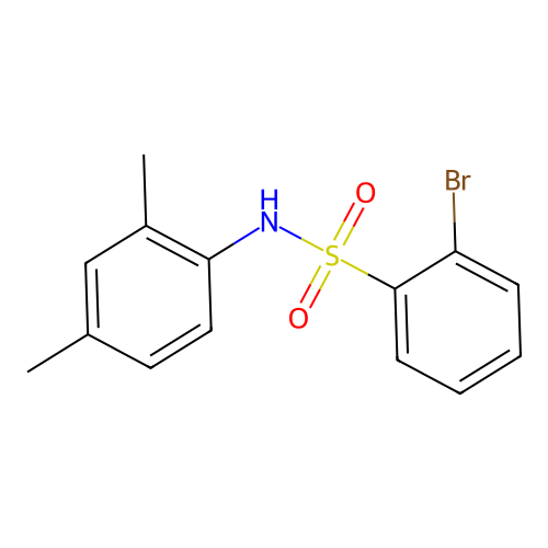 2-bromo-N-(2,4-dimethylphenyl)benzenesulfonamide structure