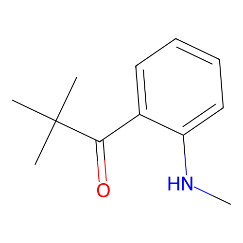 2,2-Dimethyl-1-[2-(methylamino)phenyl]-1-propanone structure