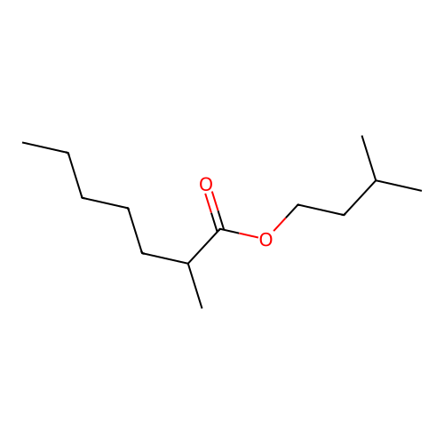 3-Methylbutyl 2-methylheptanoate structure
