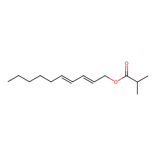 Deca-2,4-dienyl 2-methylpropanoate structure