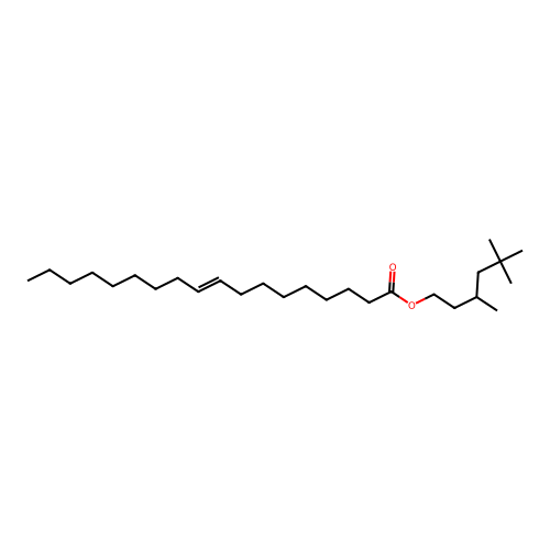 3,5,5-Trimethylhexyl octadec-9-enoate structure