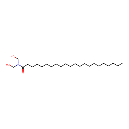 N,N-Bis(hydroxymethyl)docosanamide structure