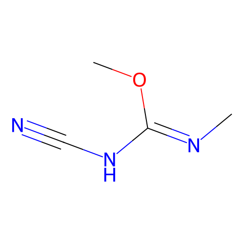 1-Cyano-2,3-dimethylisourea structure