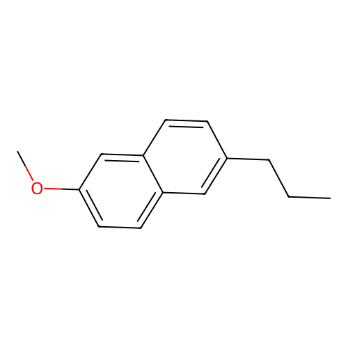 2-Methoxy-6-propylnaphthalene structure