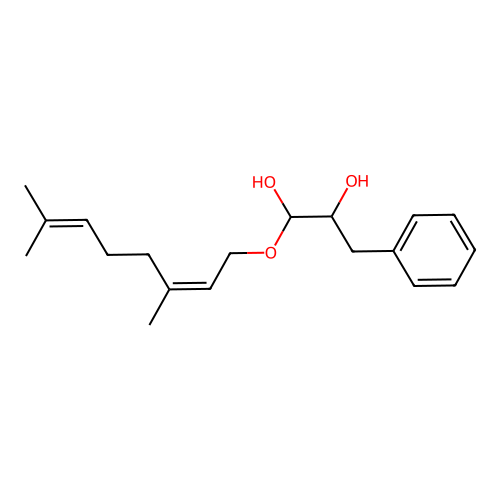 1-[(3,7-Dimethylocta-2,6-dien-1-YL)oxy]-3-phenylpropane-1,2-diol structure