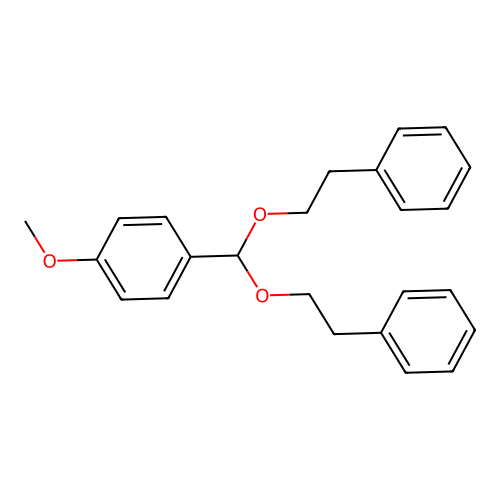 1-[Bis(2-phenylethoxy)methyl]-4-methoxybenzene structure