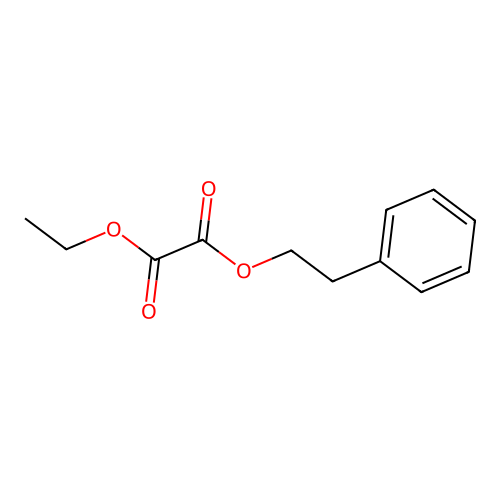 Ethyl 2-phenylethyl oxalate structure