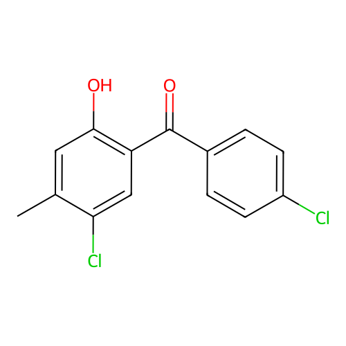 (5-Chloro-2-hydroxy-4-methylphenyl) (4-chlorophenyl) ketone structure